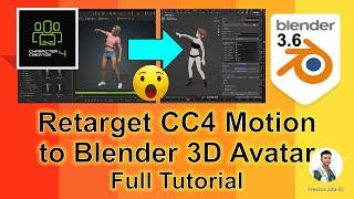 iClone & CC4 Motion to Blender 3.6 - Character Creator | Animation Pipeline Tutorial