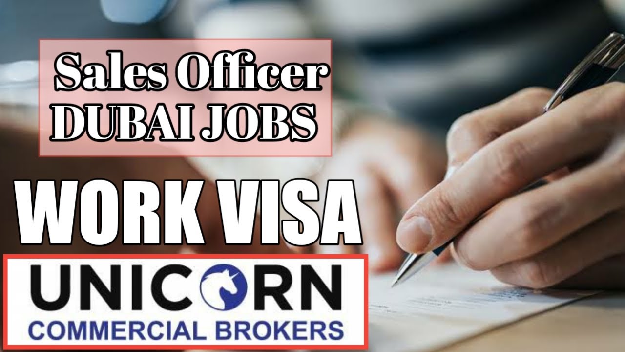 Sales Officer Dubai Jobs 2020 | Unicorn Commercial Brokers | techvillian | Dubai Jobs