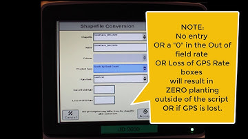 Importing a FieldView Seed Script into a John Deere GS 2600 or GS2630 Monitor