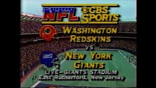 1985 Week 7  Washington Redskins at NY Giants