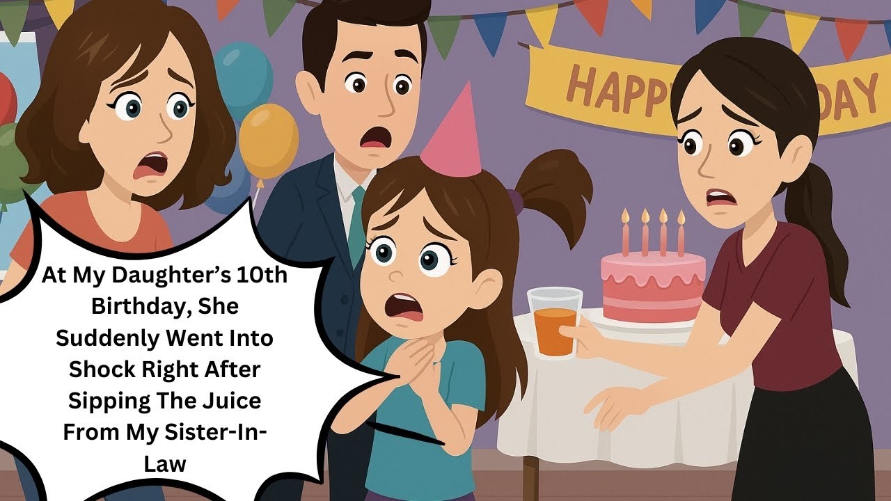 At My Daughter’s 10th Birthday, She Suddenly Went Into Shock Right After Sipping The Juice From