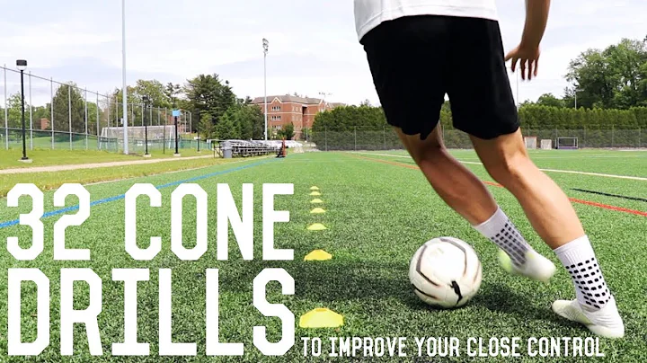 32 Close Control Dribbling Cone Drills | Improve Your Close Control Dribbling