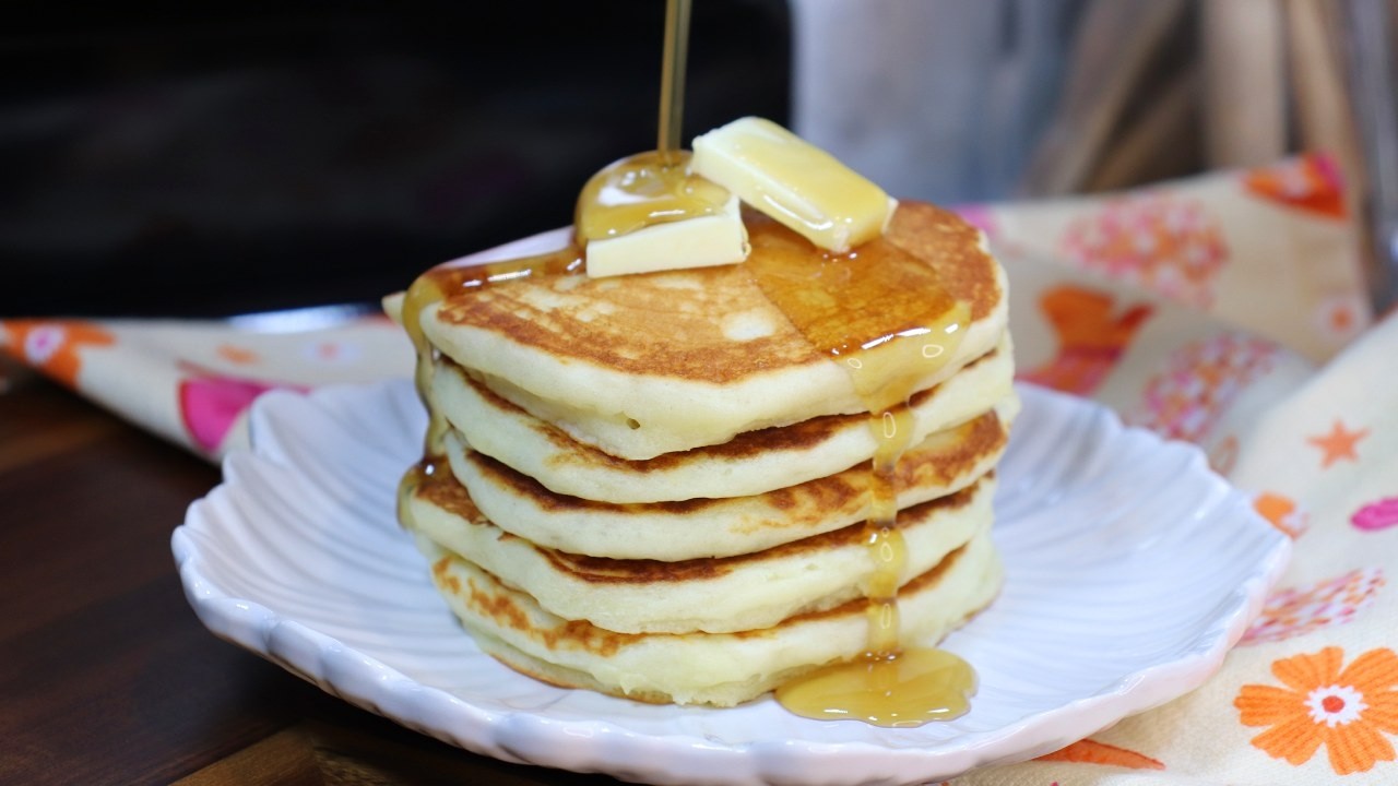 Secret Ingredient Pancakes (So Soft & Fluffy)