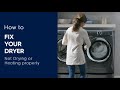 How to Fix Your Dryer: Not Drying or Heating Properly