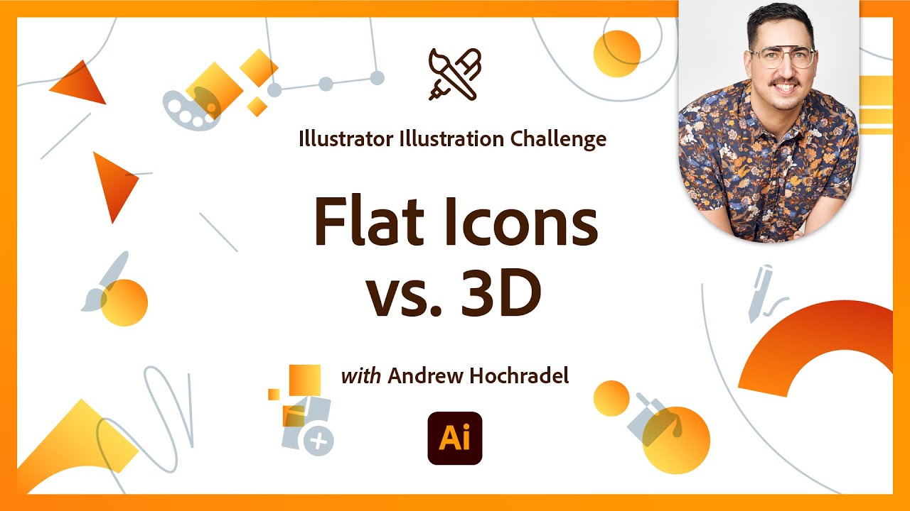 Flat vs. 3D Icons | Illustration Challenge