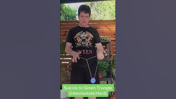 Suicide to Green Triangle Yoyo Trick #shorts
