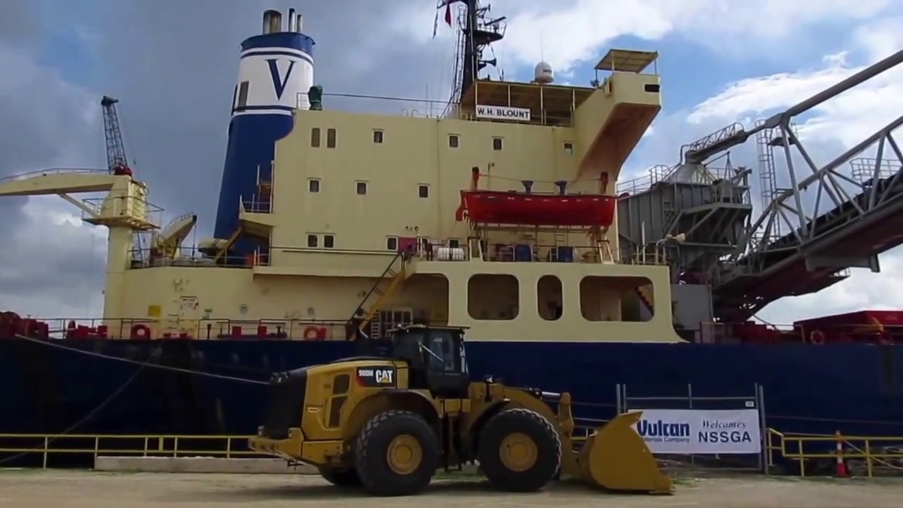 Vulcan Materials unloads aggregate at its Houston Ship Yard YouTube