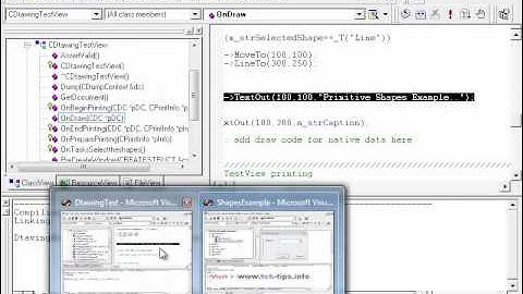 Windows Programming using Visual C++ | Shapes Example Part 1 | VC++ Video Tutorial