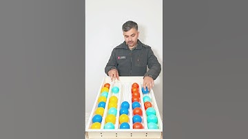 Fun & Chaos: Color Ball Sorting Challenge 🟢🔴🟡🔵 | Fun Games #game #satisfying #shorts #asmrsounds