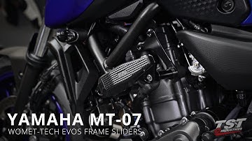 How to install Womet-Tech EVOS Frame Sliders on a 2021+ Yamaha MT-07 by TST Industries