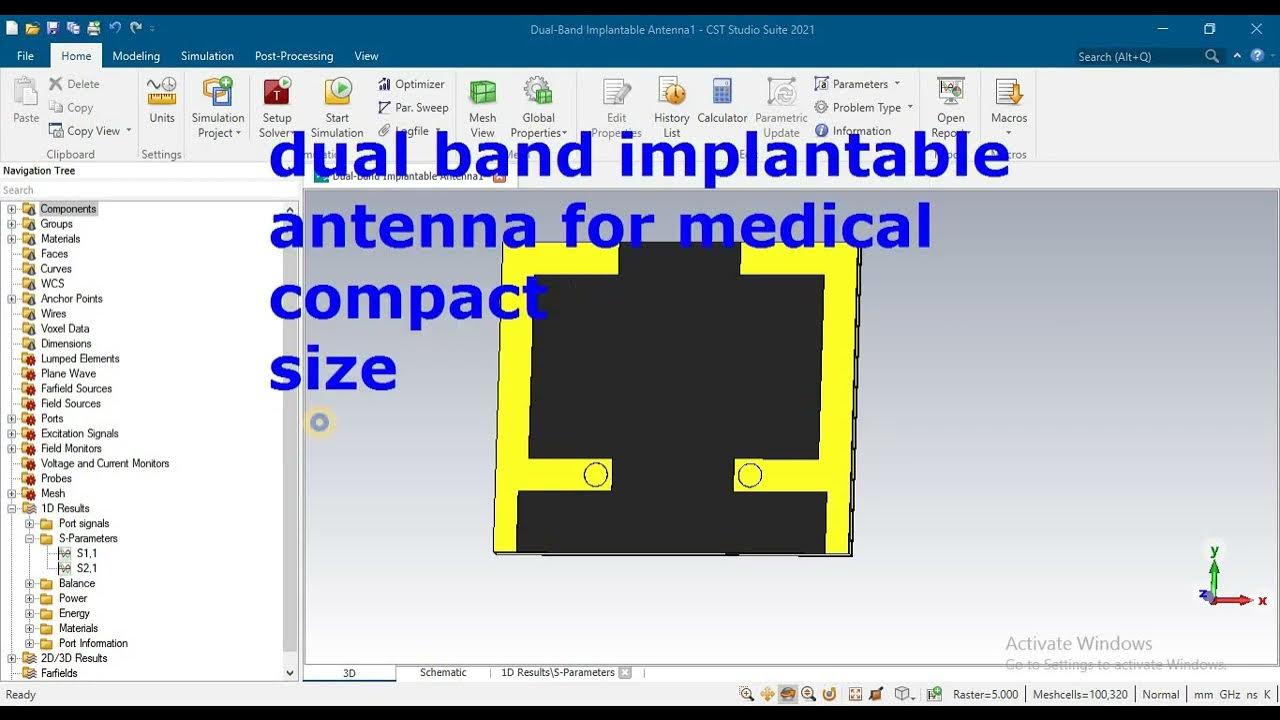 dual band implantable antenna for medical applications CST HFSS YouTube