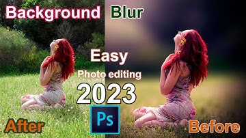 How to Blur Photo Background in Photoshop 2023 - Photoshop Bangla Tutorial