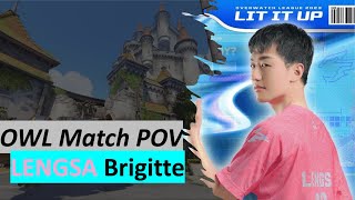 LENGSA BRIGITTE POV on Eichenwalde Overwatch League Hangzhou Spark vs Dreamers