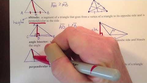 Geometry Notes 5-1 Special Segments in Triangles Part 1