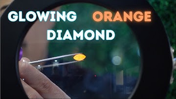 A Glowing Orange Diamond?!