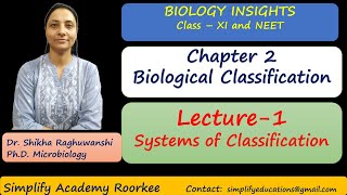 XI Biology - L1 : Systems of Classifications - Chapter 2: Biological Classifications