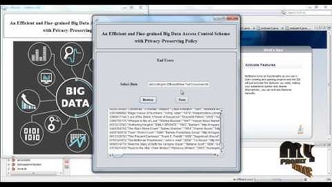 An Efficient and Fine-grained Big Data Access Control Scheme | Final Year Projects 2016 - 2017