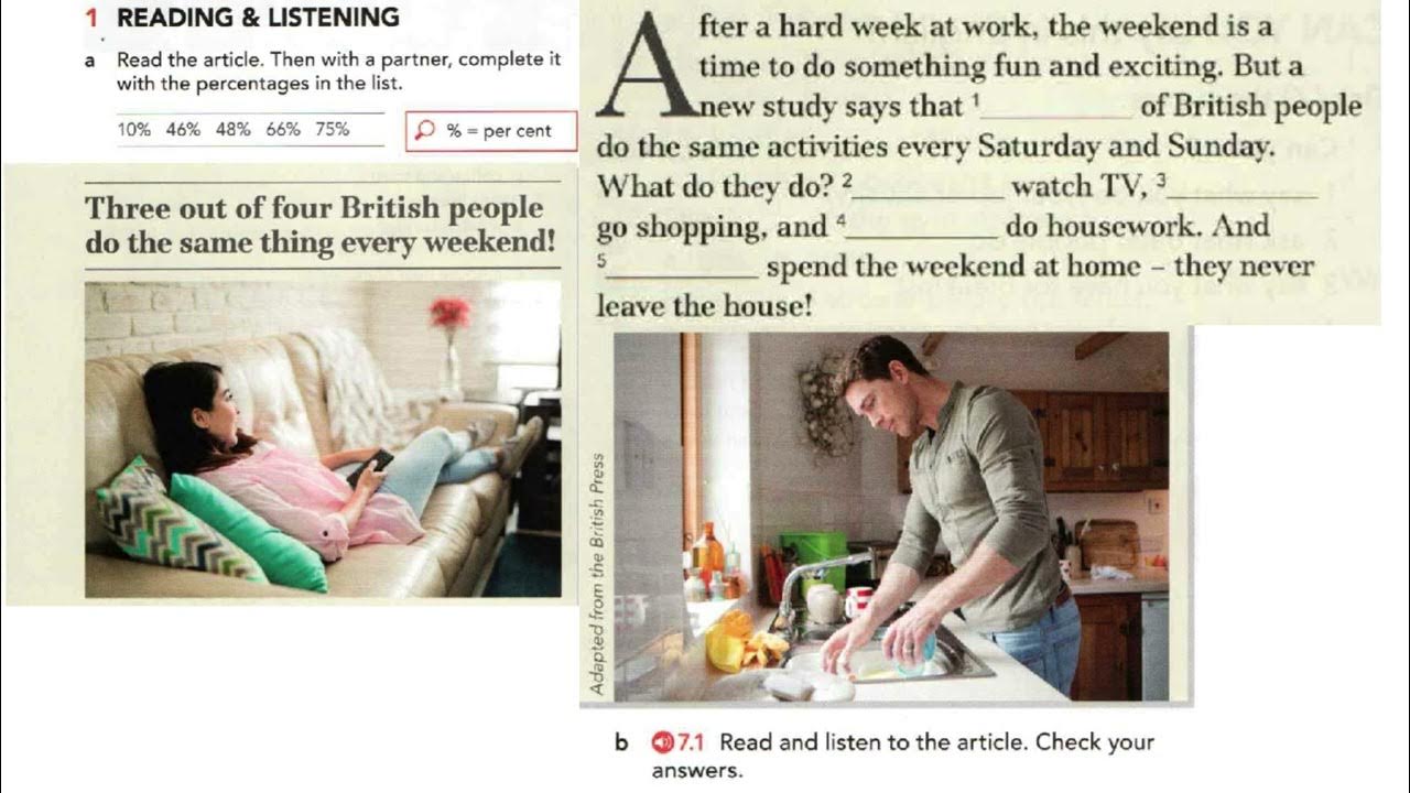 English File beginner 4th edition SB_7.1 - YouTube