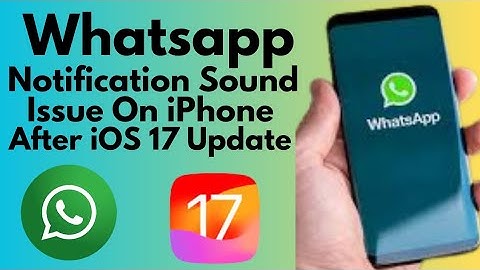 How To Fix Whatsapp Notification Sound issue on iPhone After iOS 17 update (2023)