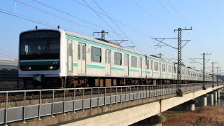 JRE501系K703編成 526M 普通 水戸行き JR常磐線 勝田～水戸 区間