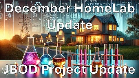 December Home Lab & JBOD Project Update #homelab #nas #proxmox #project