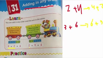 شرح الدرس31 ماث تانيه ابتدائى الجمع الابدالي من المنهج الجديد ترم اول adding in any order