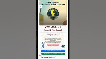VVM 2025 L1 Result Out