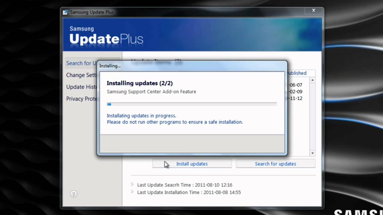 Samsung Update Windows 10