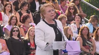 Pdta. Bachelet ofreció un emotivo discurso en la conmemoración del Día Internacional de la Mujer