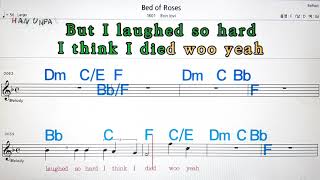 Bed of Roses/Bon Jovi💋노래방,가라오케,코드 큰 악보,반주,가사💖Karaoke, Sheet Music, Chord, MR screenshot 5