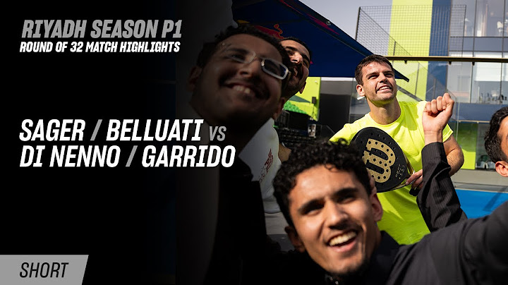 Riyadh Season Premier Padel P1 🇸🇦🎾 Sager / Belluati vs. Di Nenno / Garrido (R32 Highlight)