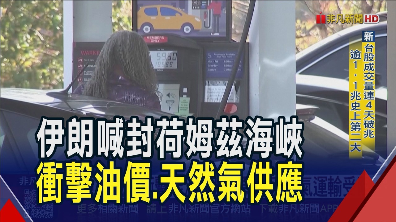 中東戰火衝擊能源供應 原油.天然氣運輸受阻 國際油價恐飆至150美元...歐洲天然氣期貨飆漲4成｜非凡財經新聞｜20260303