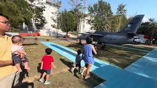 Fighter planes and helicopters inside the PMA in Baguio City