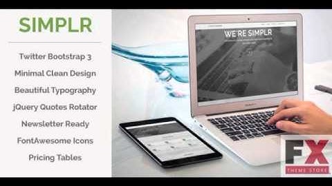 Preview Simplr Bootstrap 3 Responsive Landing Page TForest