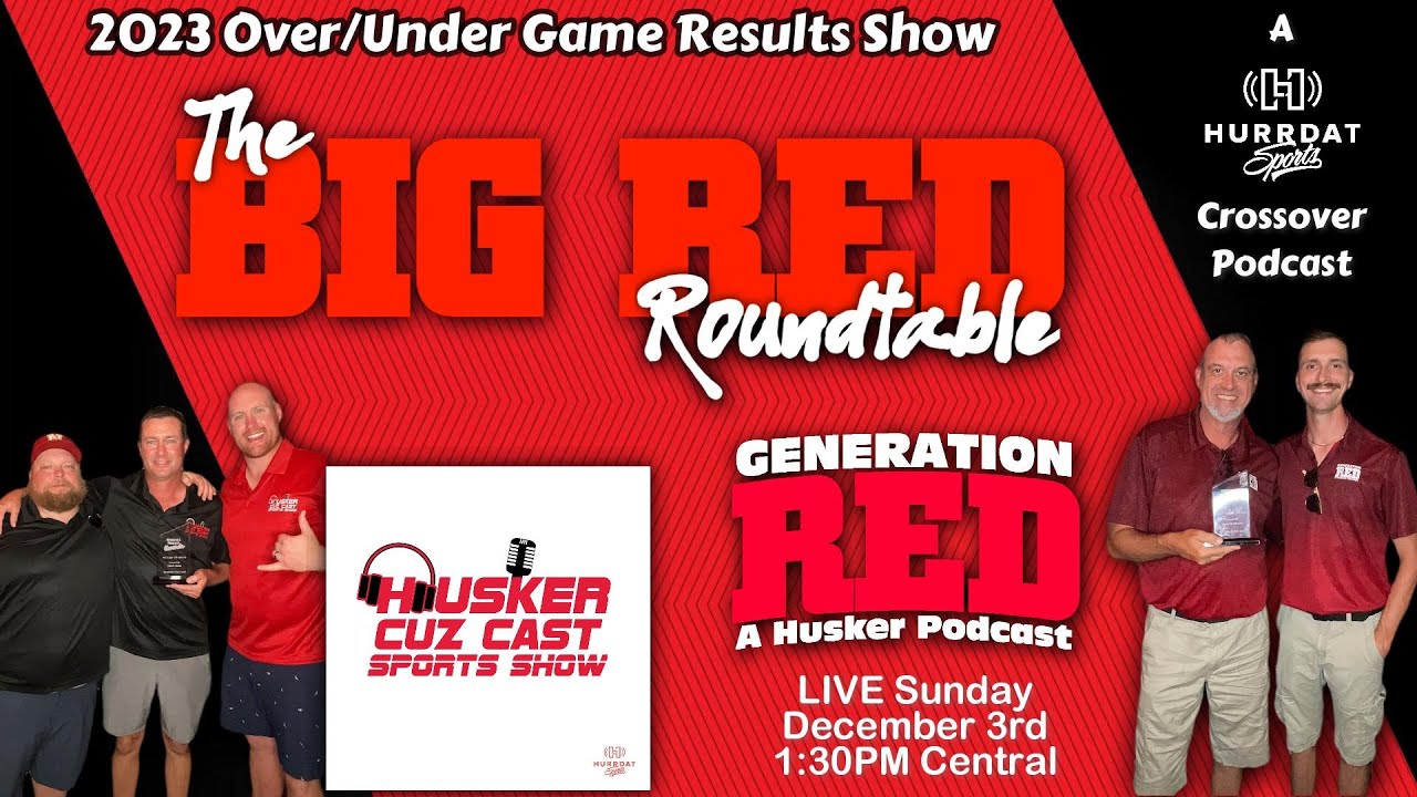 The 2023 Over-Under Game Results Show - with the Husker Cuz Cast