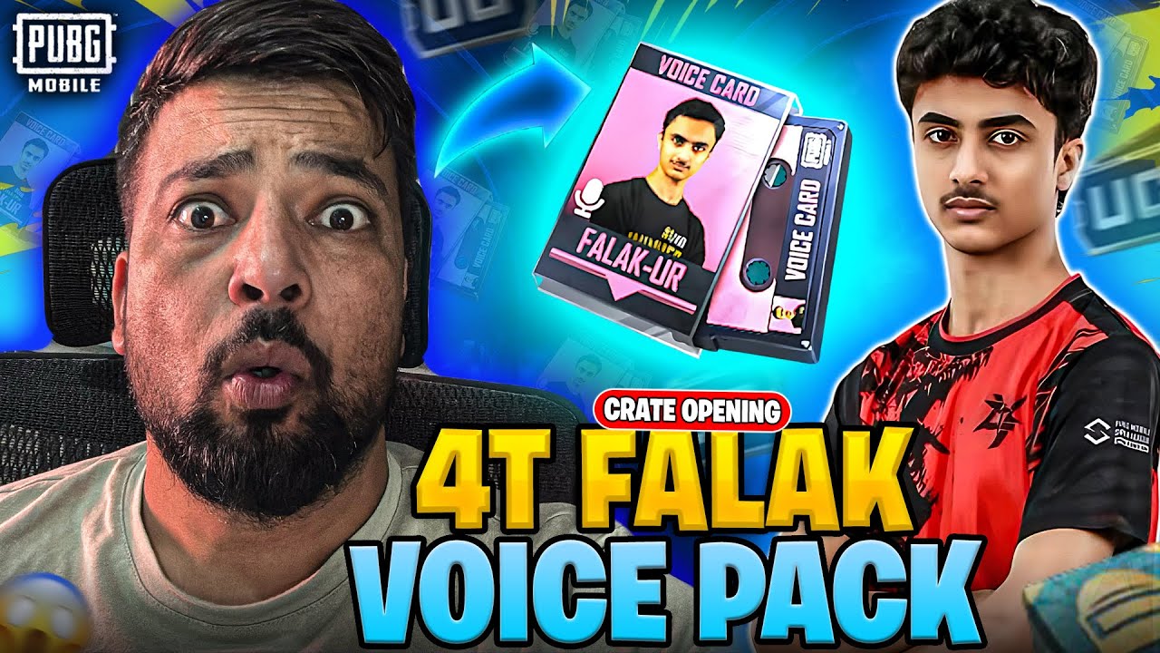 OMG 😱 4T Falak Voice Pack Crate Opening 😍 | PUBG MOBILE - YouTube