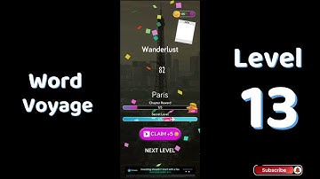 🎮 Word Voyage Level 13 Answers | Relaxing Word Puzzle Adventure 🌍 | Go Answer