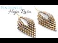 Pendientes estilo hoja Rusa con MiniDuo - Tutorial completo DIY