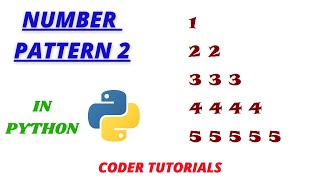 How to print Number Pattern in Python (Part 2) Net Worth