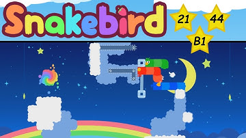 Snakebird: Ep.11 :: Levels 21, 44 and Bonus Level 1 - Hanging out