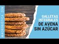 GALLETAS INTEGRALES DE AVENA | Fáciles, Sin Azúcar, Saludables, Veganas 😍 MACROBIÓTICA