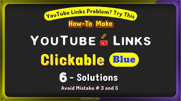 YouTube Clickable Links: How to Fix URLs in YouTube Shorts, Comments, Description, Make Working/Blue