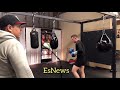 MATRIX! Canelo Amazing Reflexes Working Cobra Bag With Eddy Reynoso - EsNews