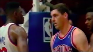 Patrick Ewing vs Bill Laimbeer HEATED Moments