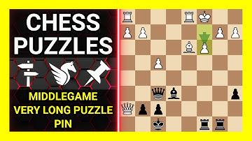 Chess Puzzles to Practice. Themes: Middlegame, Very long puzzle, Pin. Learn Chess