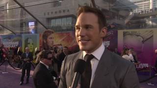 Guardians of the Galaxy Vol  2  Chris Pratt 'Peter Quill' Red Carpet Movie Premiere Interview by ST Media 84 views 7 years ago 1 minute, 12 seconds