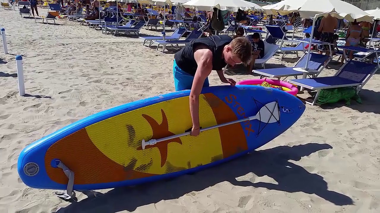 Stand Up Paddle Aufbau, Abbau und Bedienung YouTube