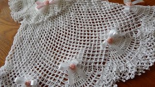 Como Tejer Un Vestido Para Bautismo Tutorial Crochet