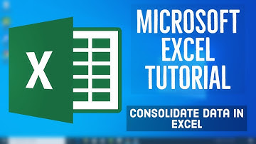 Microsoft Excel Tutorial - Consolidate Data in Excel  | Excel Consolidate Function