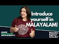 Introduce yourself in malayalam malayalam beginner lesson 1